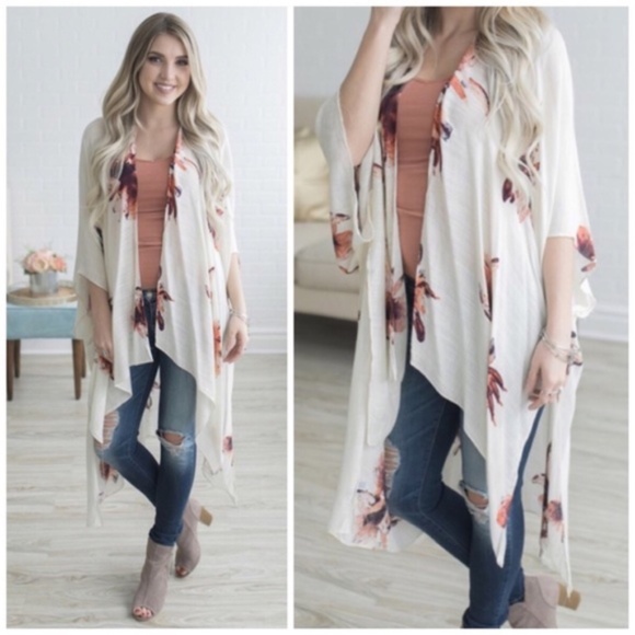 BellanBlue Accessories - Boho Kimono - Cream